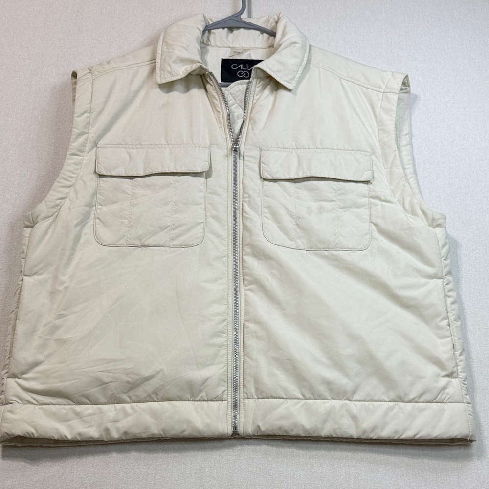 Alia Women's Cream Quilted Vest